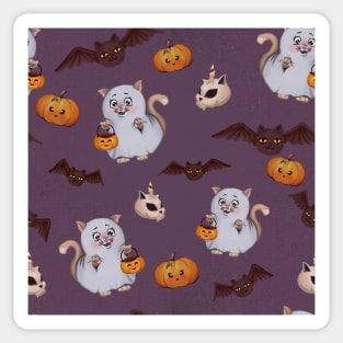 spooky halloween pattern Sticker